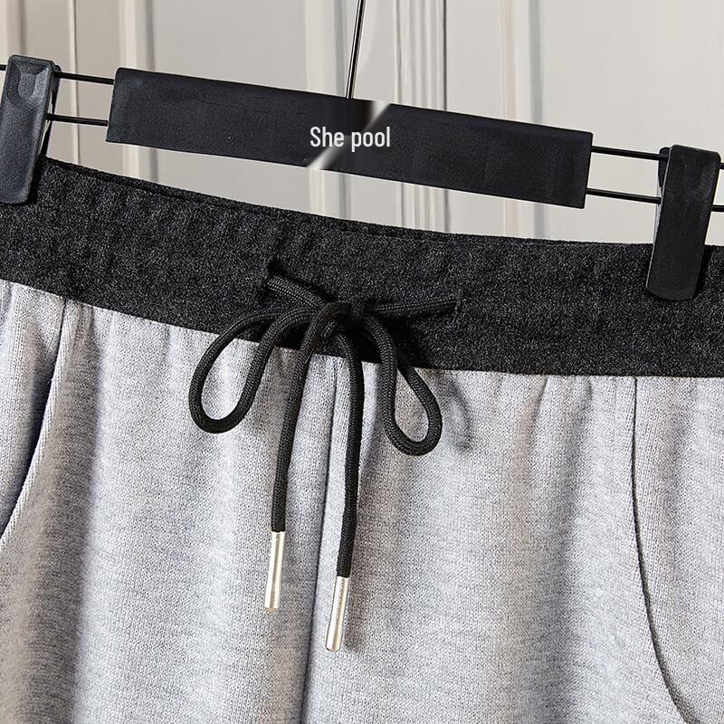 Women's Color Block Elastic Waist Sporty Drawstring Pants