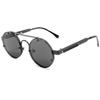 Round Steampunk Sunglasses Men  Fashion Elastic    Designer Vintage Rimless Sun Glasses For Women Lentes De Sol