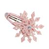 Snowflake Hair Clip Christmas Barrette Sweet Christmas Flat Clip Hairpin Christmas Elegant Hair Clip for Bunches