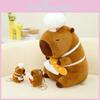Adorable Capybara Plush Toy Chef Pillow Cute Party Decoration Gift For Kids