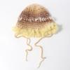 Fairy Hand-Woven Colored Rabbit Fur Knitted Hat Girl Cute Ear Protection Warm Hat Dopamine Wool Hat Tide