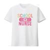 School Nurse T Shirt Vintage Washed Homme Stretched Comfortable Top For Everyday Wear Graphic Soft Slightly Versatile Casual