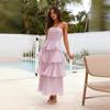Women's Summer Sexy Fashion Strapless Backless Cake Dress