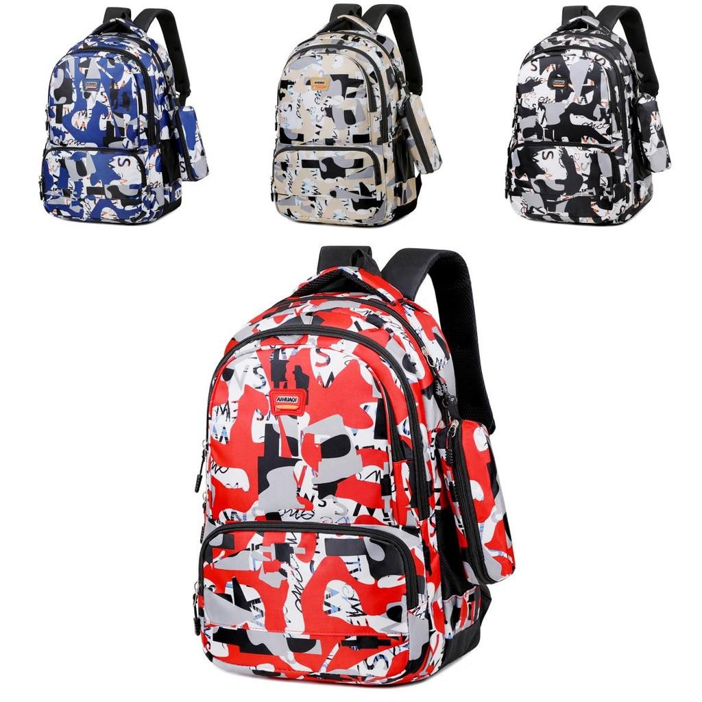 Backpack Outdoor Printed Computer Bag Anti Friction Student Schoolbag
