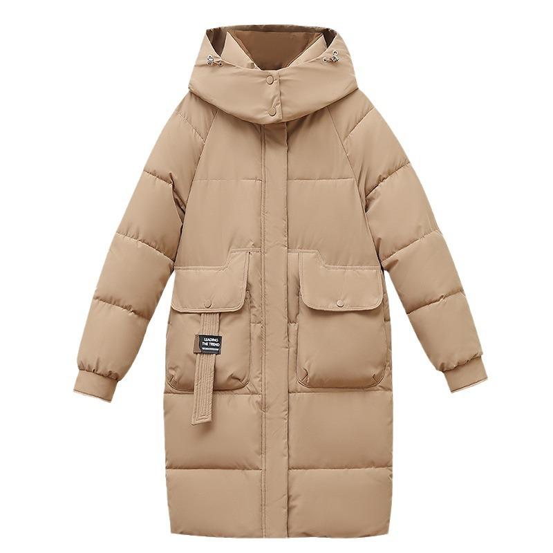 Long Knee Length Cotton Jacket for Women's Fashion, Thick Cotton Jacket