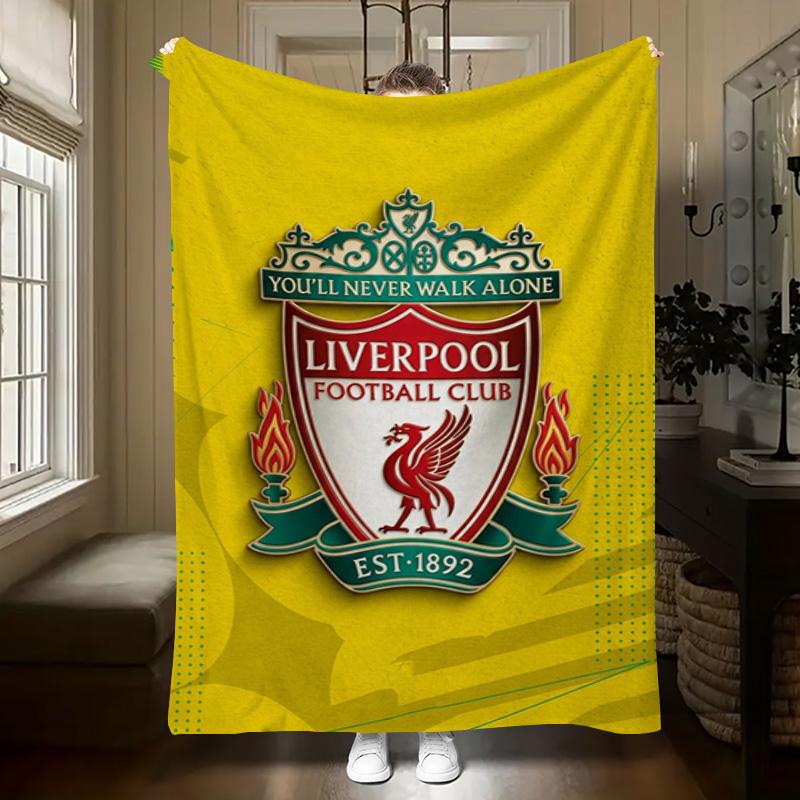 Fc Liverpool Crest Emblem Blanket Camping Trip Home Decor Air Conditioning Blanket Office Rest Blanket Bedroom