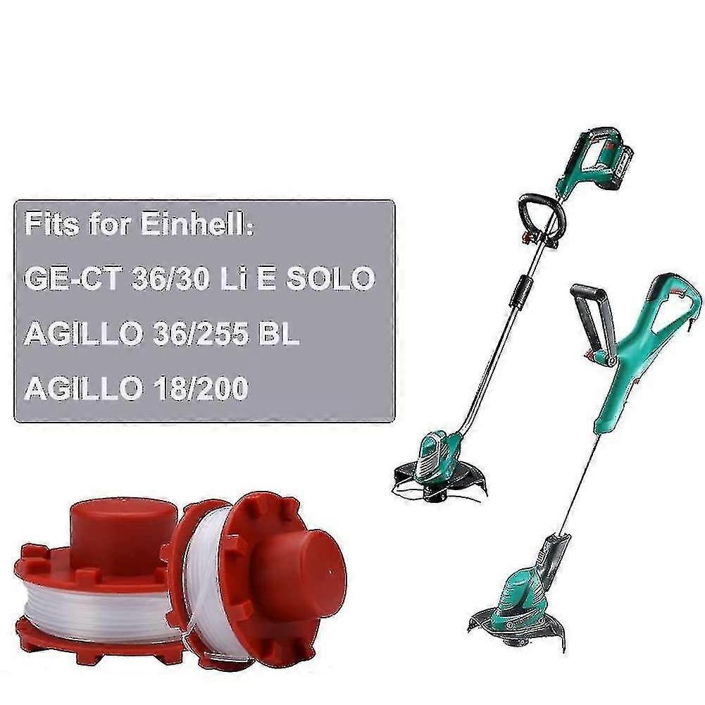 Line Spool For Einhell Ge-ct 36/30 Li E Solo Agillo 36/255 Bl Agillo 18/200 3405096 Trimmer Spare Parts (4 Pieces)