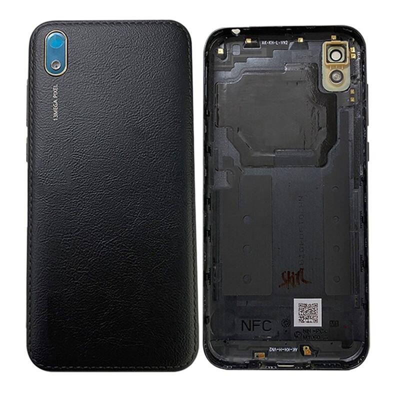 

Новый задний корпус для Huawei Y5 2019 AMN-LX9 AMN-LX1 LX2 LX3, задняя дверь с аккумулятором и камерой матовый черный