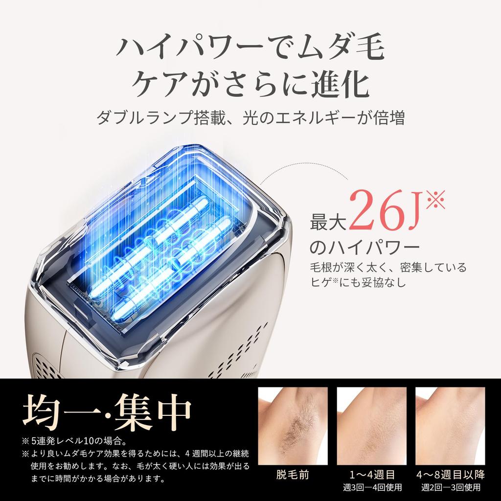 ANLAN Zap Hair Removal Painless Light Hair Removal for Beards and VIO with Sapphire Cooling Dual 26J High Second 5 Continuous Skin Hair Home Full Body