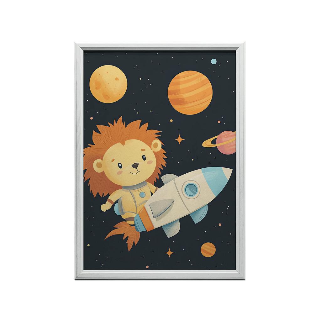 Plakat Lwiątkowe Marzenia Plakat Lwiątkowe Marzenia, 30X40 Cm, Rama Drewniana Jasny Dąb, Papier Matowy 230 Gsm