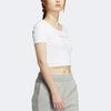 Adidas Originals MC Mc Crop Tee Logo T-Shirt Women Tops White HZ5349