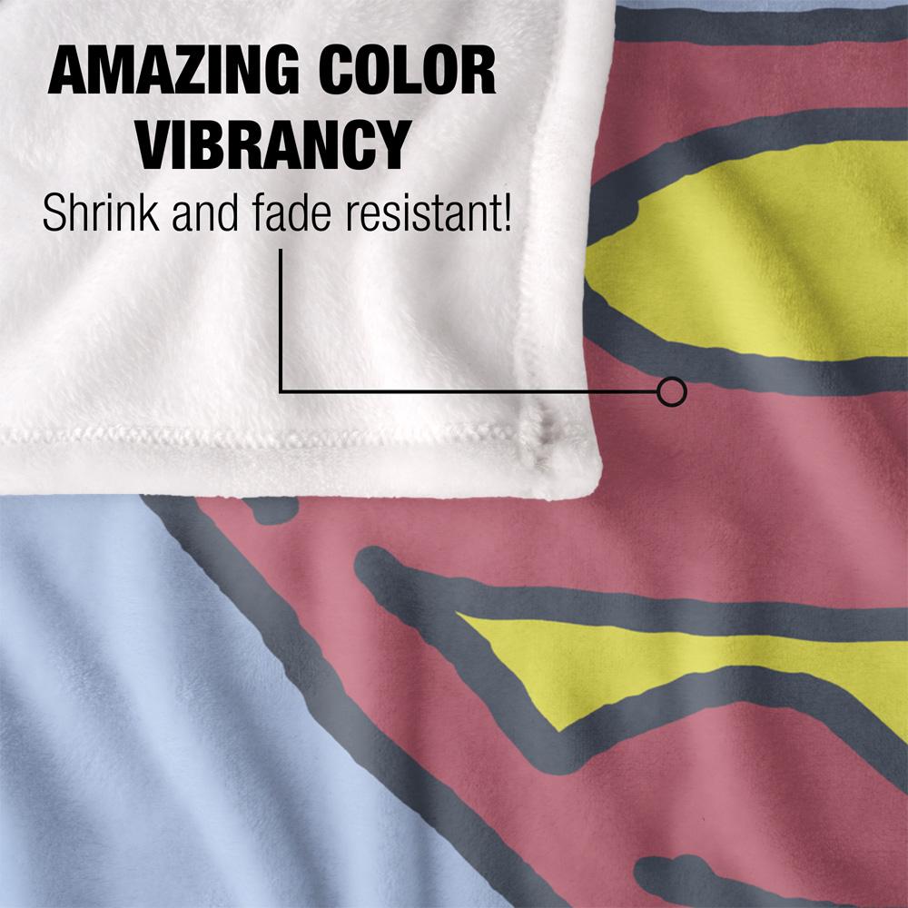 Superman Hand Drawn Logo Blanket