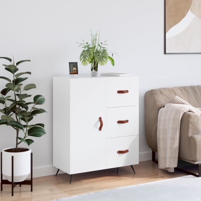 VidaXL Buffet blanc 69,5x34x90 cm bois d'ingénierie 827884