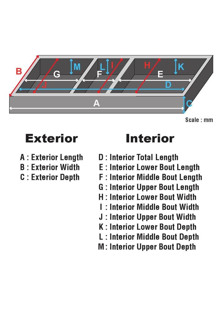 Ibanez MR500C Electric Guitar Flight Case Features Two Interchangeable Pads for Accommodating a Variety of Guitar (1,060mm) - Models.