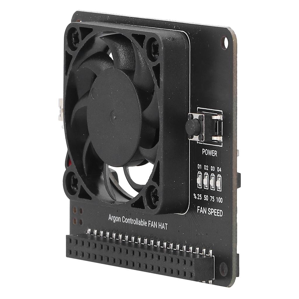Cooling Fan Module with Power Switch Adjustable Speed for Raspberry Pi 4B 3B+ 3B