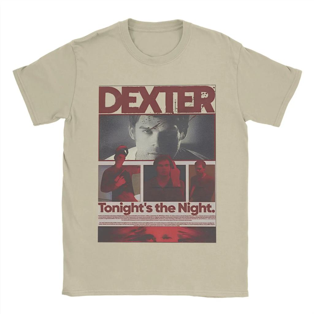Dexter Morgan Movie Cotton T-Shirt For Adult Summer Crime TV Drama  Retro T-Shirts O-Neck Harajuku Tee Shirt Oversized Clothes