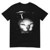 Alien Cat Meme UFO Vintage Graphic Tee Y2K Funny Silly Cat T-Shirt