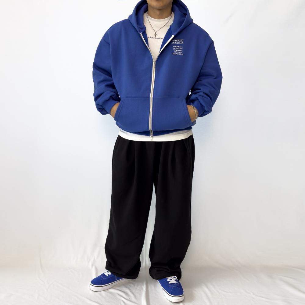 Paciencia Classic Oversized Fleece Zip-Up Hoodie