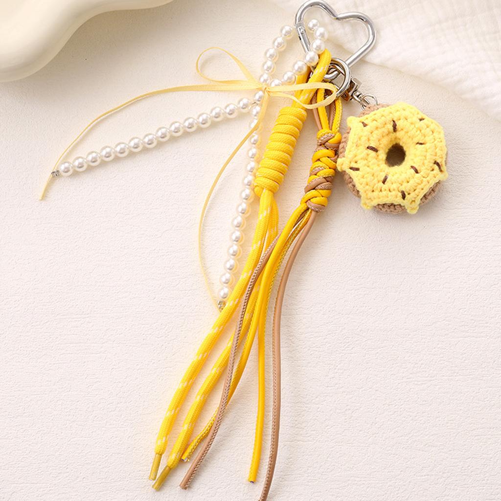 Bag Pendant Charm Braided Rope Keychain Bag Charms for Purse Handbags Bag Accessories Car Key Charm for Women Men Gifts