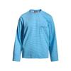 Mens Striped Long Sleeve T-Shirt Loose Fit Casual Round Neck Streetwear With Chest Pocket