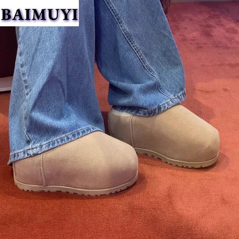 Mode Ballerinas Fell Damen Stiefeletten Schneestiefel Wildlederschuhe 2025 Trend Kurzer Plüsch Lässige Hausschuhe Chelsea Boots Winter Neu Sport Mujer Stiefel