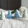 Polygonal Christmas Tree Snow Silicone Candle Mold DIY Snowman Soap Resin Crystal Making Chocolate Mould Christmas Decor Gift
