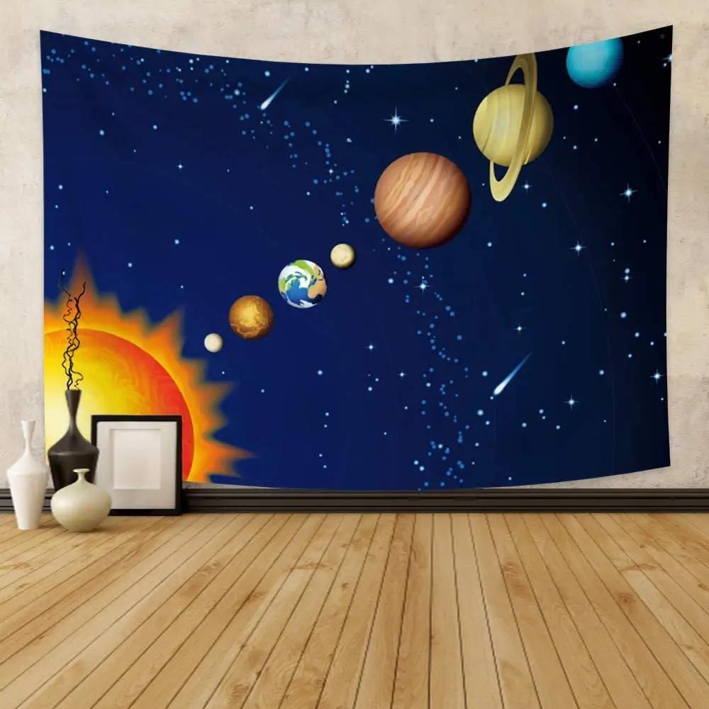 Galaxy Tapestry Outer Space Planet Tapestry Mysterious Universe Tapestry Wall Hanging Decor for Home Living Room Bedroom Dorm