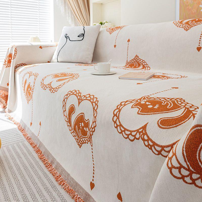 Однотонное нескользящее полотенце для дивана с защитой от царапин от кошек — фото 4