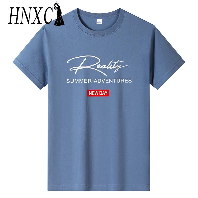 

Футболка с коротким рукавом из хлопка HNXC, мужская модная свободная рубашка с коротким рукавом и принтом «Сострадательная рубашка» XXXXXXL rackley