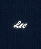 LEE Women Collared Crop Short Sleeve Knit Navy