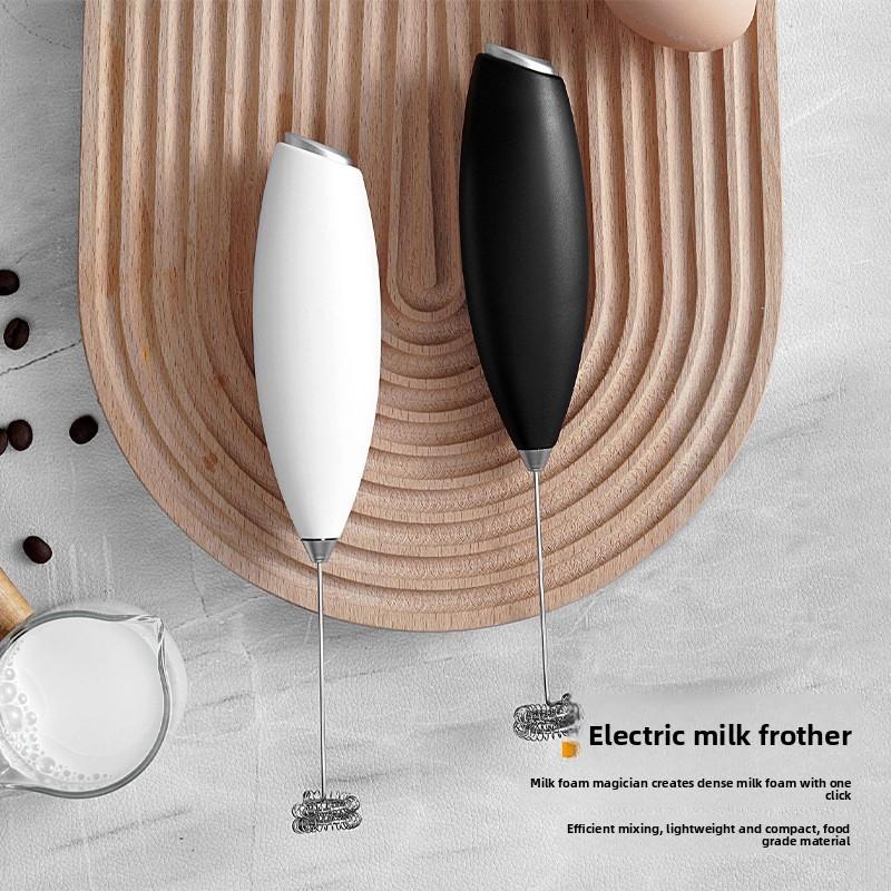 Home Kitchen Handheld Milk Frother With 304 Stainless Steel Beater For Coffee And Egg Mixing