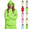 Pull léger à manches longues pour femme avec poches et sweat à capuche graphique Preppy