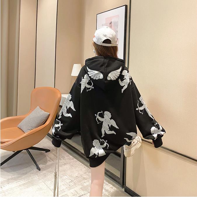 Autumn Winter Korean Style Tops Women"s Mid-length Loose Large Size Hedging Thin Sweater Ins Tide