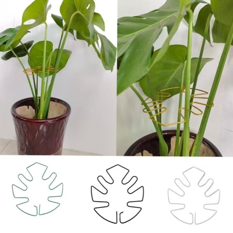 Artistic Metal Plant Cage Stabilizer Stand For Potted Plant Stable Ground Anchoring System Garden Decoration Accessories
