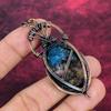 Copper Watermelon Tourmaline Gemstone Pendant Copper Wire Wrapped Elegant Jewelry