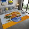 Sunflower Potted Plants Retro Carpet Modern Living Room Sofa Rugs Home Decor Hallway Bedroom Bathroom Mat Entrance Door Mat