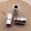 Hammered Texture Tube Spacer Beads Alloy Loose Beads For DIY Bracelet Dreadlocks Hair Braiding Jewelry Making Parts