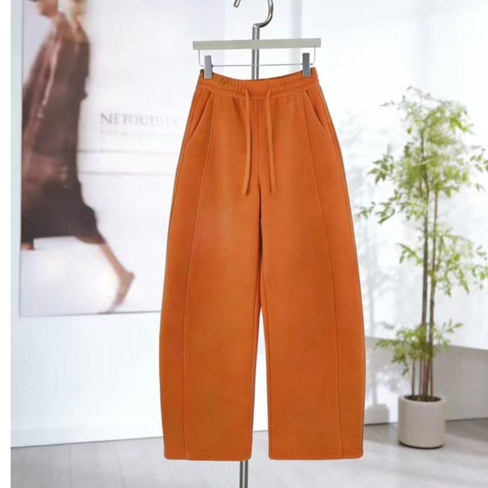 

2026 High Waist Red Velvet Slimming Scissor Leg Pants 2XL (140-155 jin)