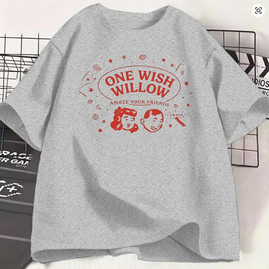 Vintage Obsession Movie 2026 Tshirt Unisex Round Neck Pure Cotton T Shirts One Wish Willow Short Sleeve Tees Birthday Gift Tops