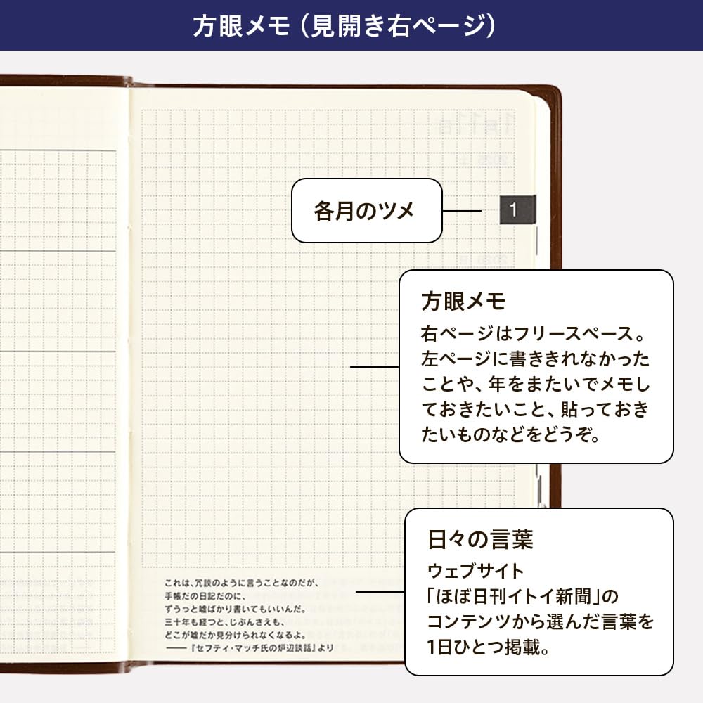 Hobonichi 5-Year Techo 2025-2029 Planner [A6/A5 2Size] - Daily Journal Notebook
