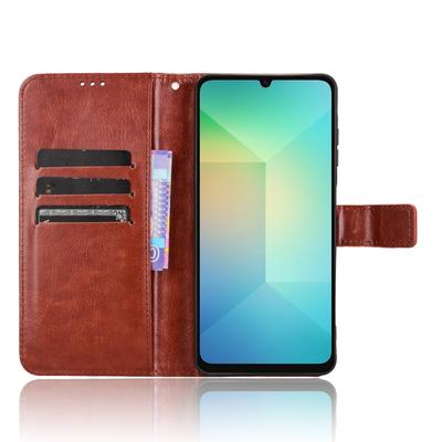 Pentru Samsung Galaxy A06 4G/A06 5G Huse Textură Piele PU Cal Nebun Husă Portofel Telefon