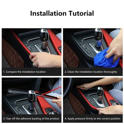 For BMW 3 4 Series 3GT F30 F31 F32 F34 F36 316li Car Accessories Control Gear Shift Panel Decorative Strip Cover Trim Sticker