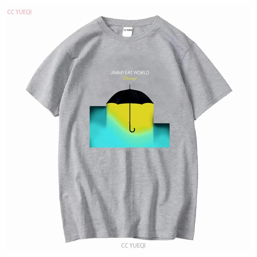 Jimmy Eat World Damage Soft T Shirt long sleeves vintage Washed graphic homme Stylish Stretched fashion Breathable Versatile