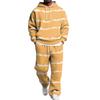 Men's Hoodie and Sweatpants Set with Elastic Waist, Casual Two Piece Outfit