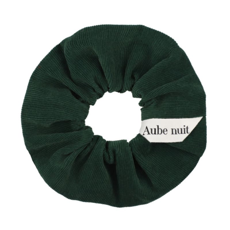 

Aube nuit Cozy Corduroy Winter Hair Scrunchie Christmas Green L L