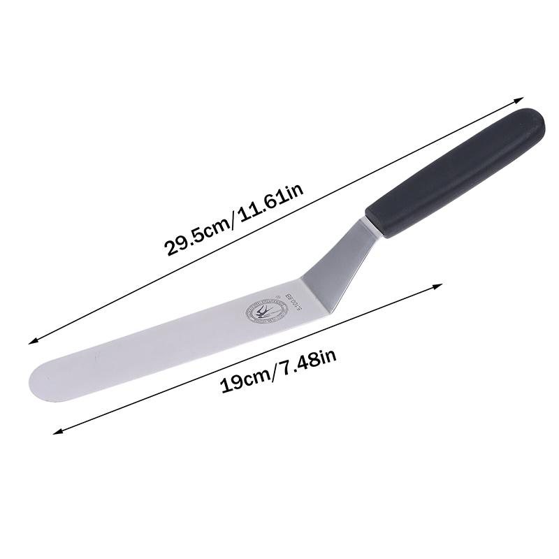 6/8/10 Inch Icing Spatula Angled Stainless Steel Palette Knife Curved Offset Blade Frost Cream Spatula For Cake Pastry Baking