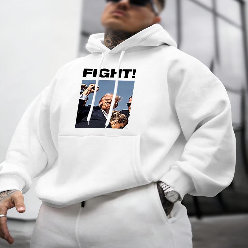 

Fleece Lined & Stylish, Men s Hooded Sweatshirt, Perfect for Friend Meetups & Winter Shopping Spree XXL чорний