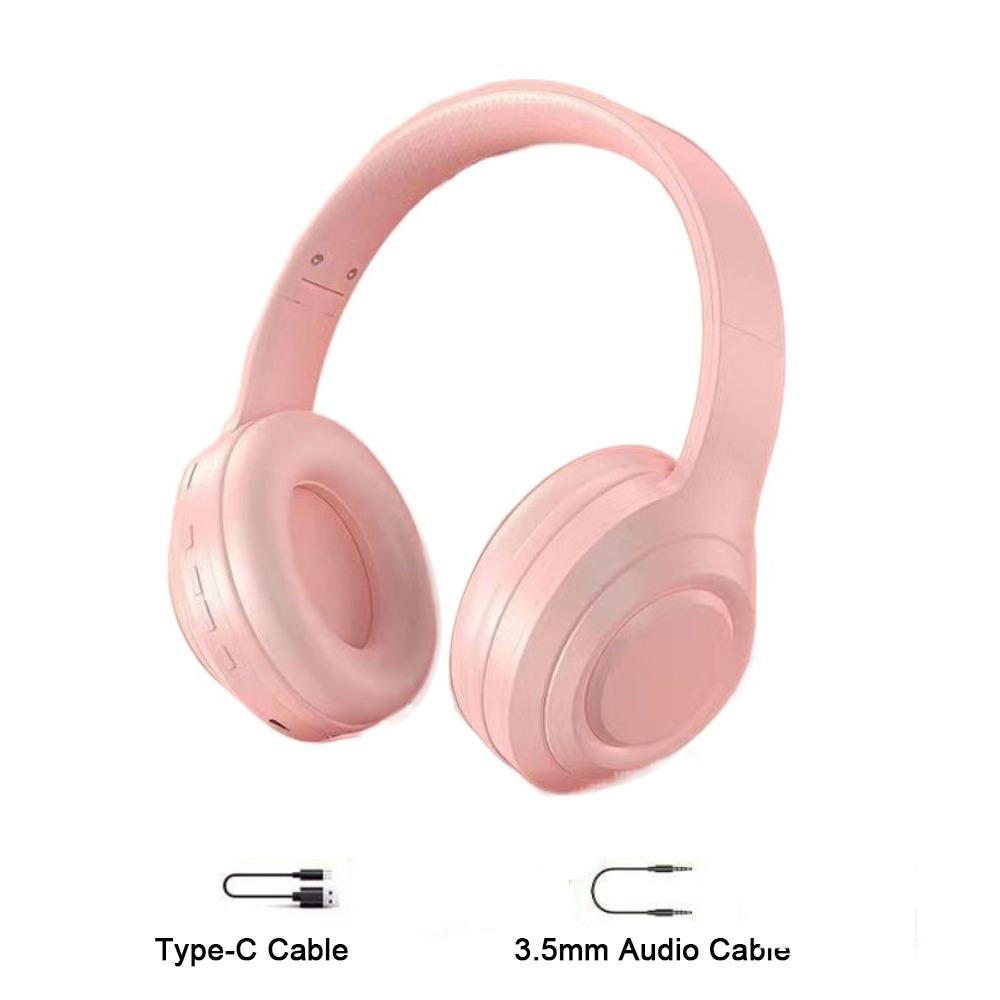 

Foldable Design Wireless Bluetooth Headphones Bluetooth 5.3 Sports Gaming Earphones Sports рожевий