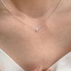 Niezwykle Delikatny Błyszczący Zirkon Naszyjnik Lekki Luksus Niszowy Wysokiej Klasy Metalowy Łańcuszek na Obojczyk Niszowy Unikalny Łańcuszek na Szyję Temperament