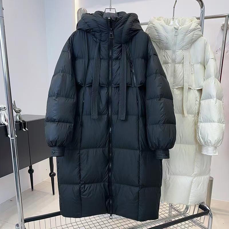 Winter Fleece Cotton-padded Jacket for Women Loose Bread Coat Warm Knee-length Thick Long Cotton-padded Jacket